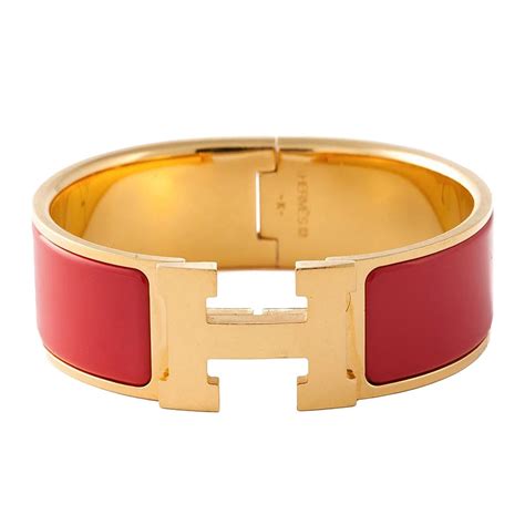 red and silver hermes bracelet